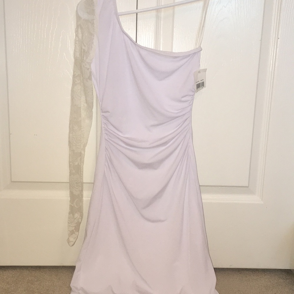 One Shoulder Lace Dress